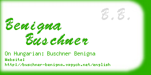 benigna buschner business card